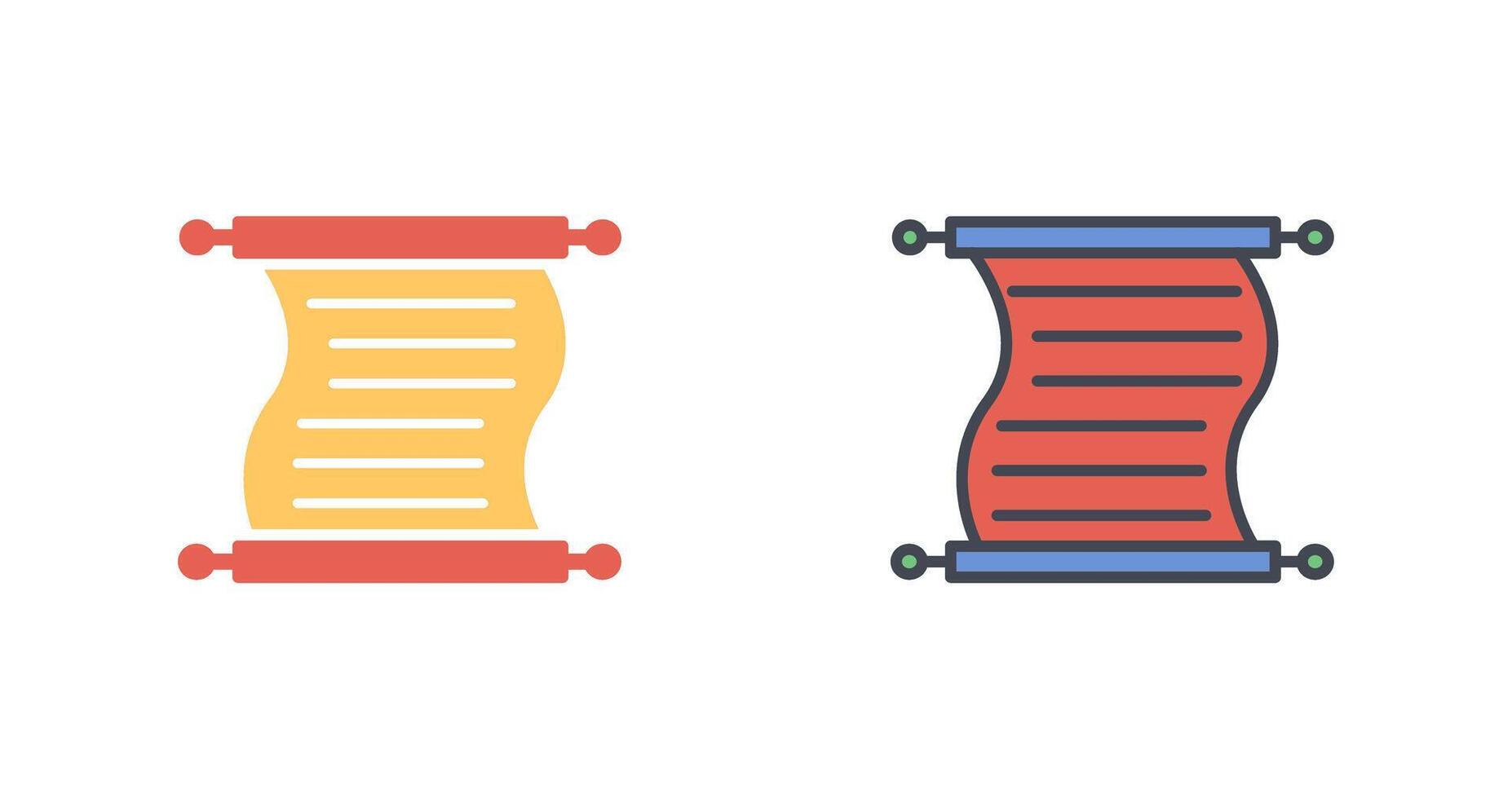 Scroll of Paper Icon Design vector