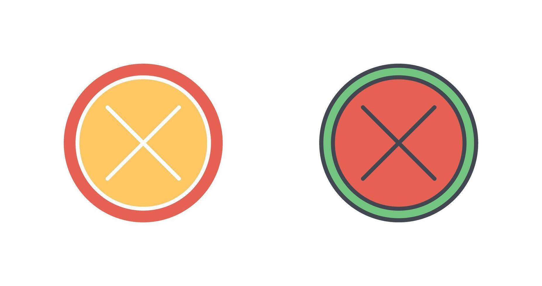 Do Not Cross Icon Design vector