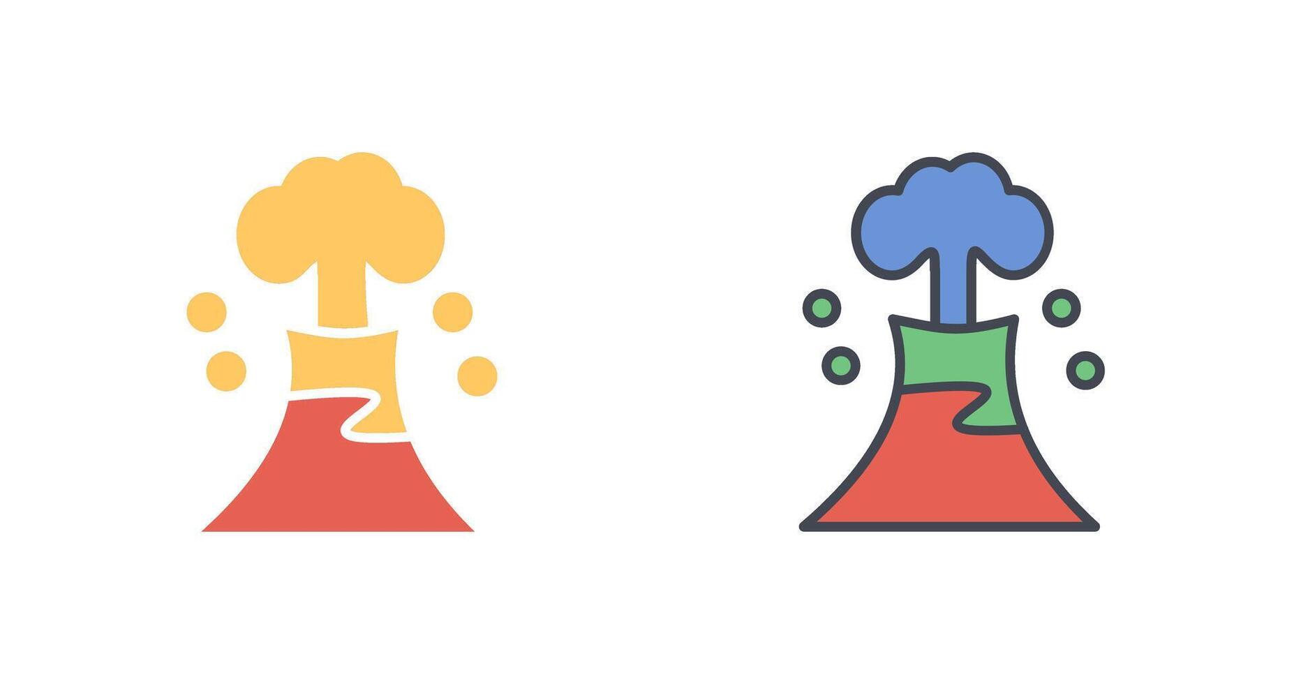 Volcano Icon Design vector