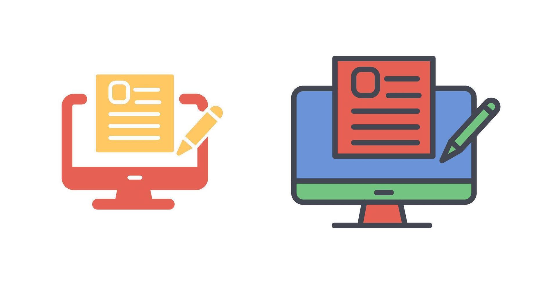 Blog Icon Design vector