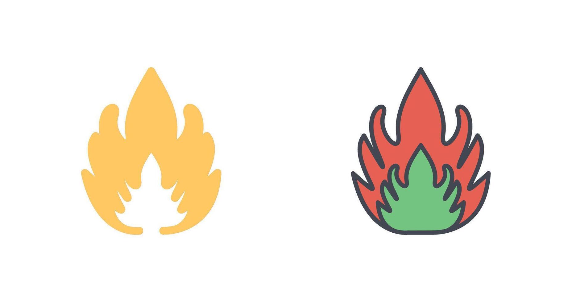 Flammable Material Icon Design vector