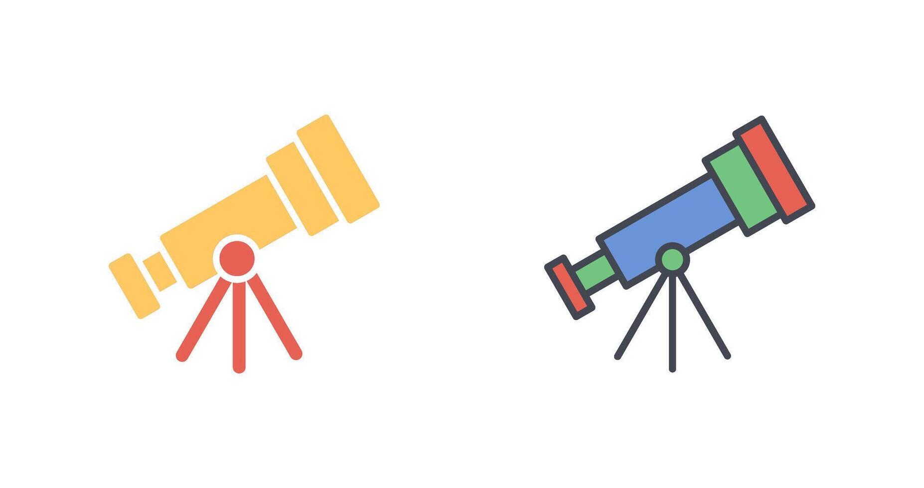 Telescope Icon Design vector