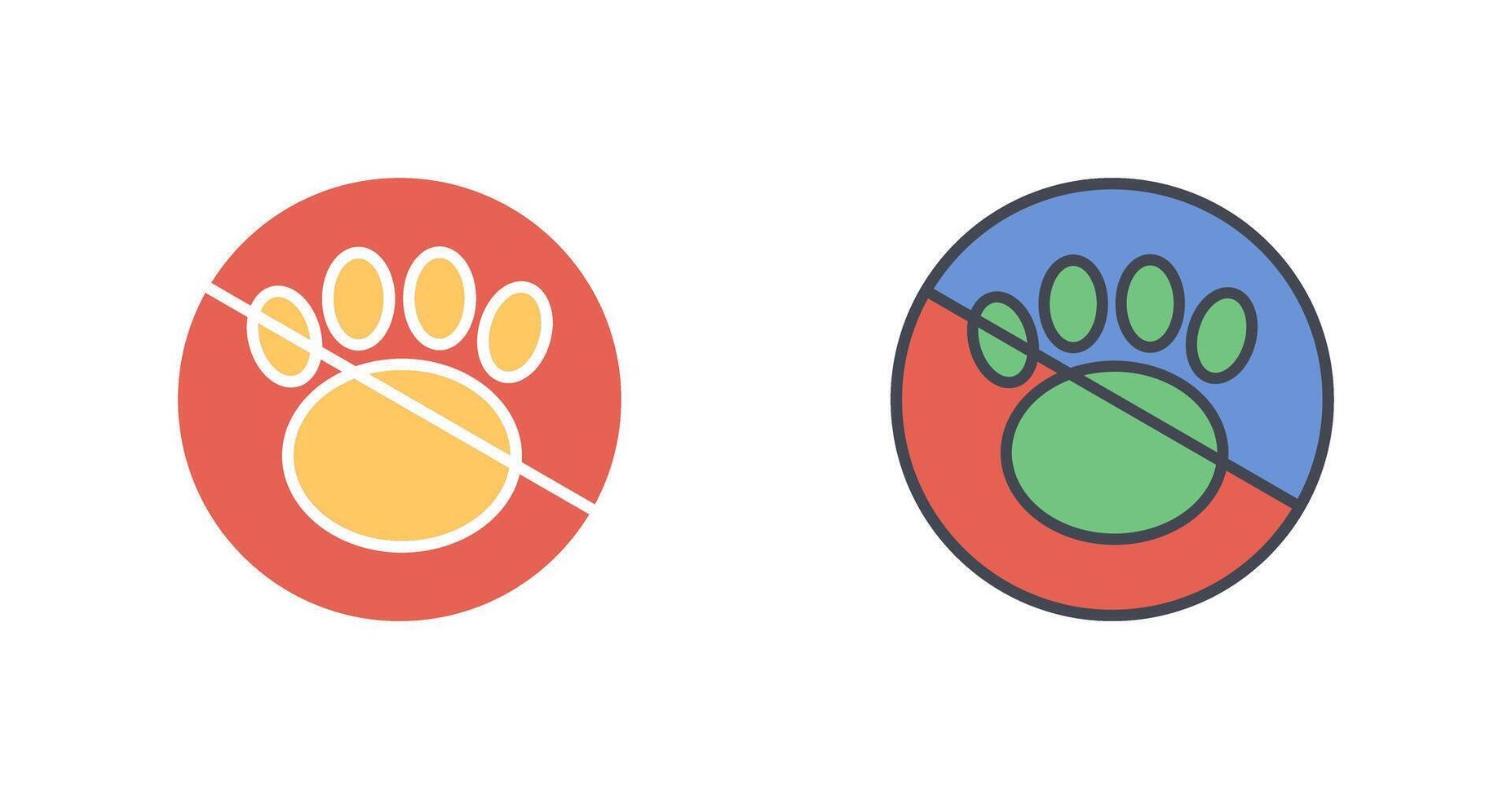 No Pets Icon Design vector