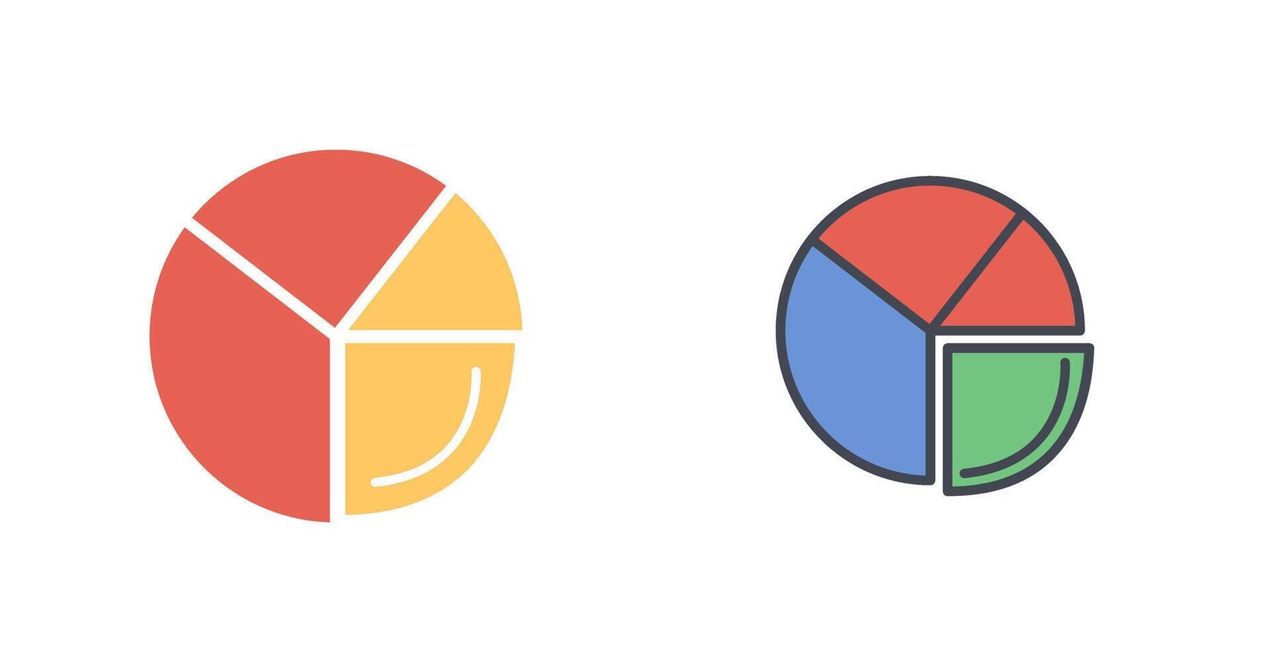Pie Chart Analysis Icon Design vector