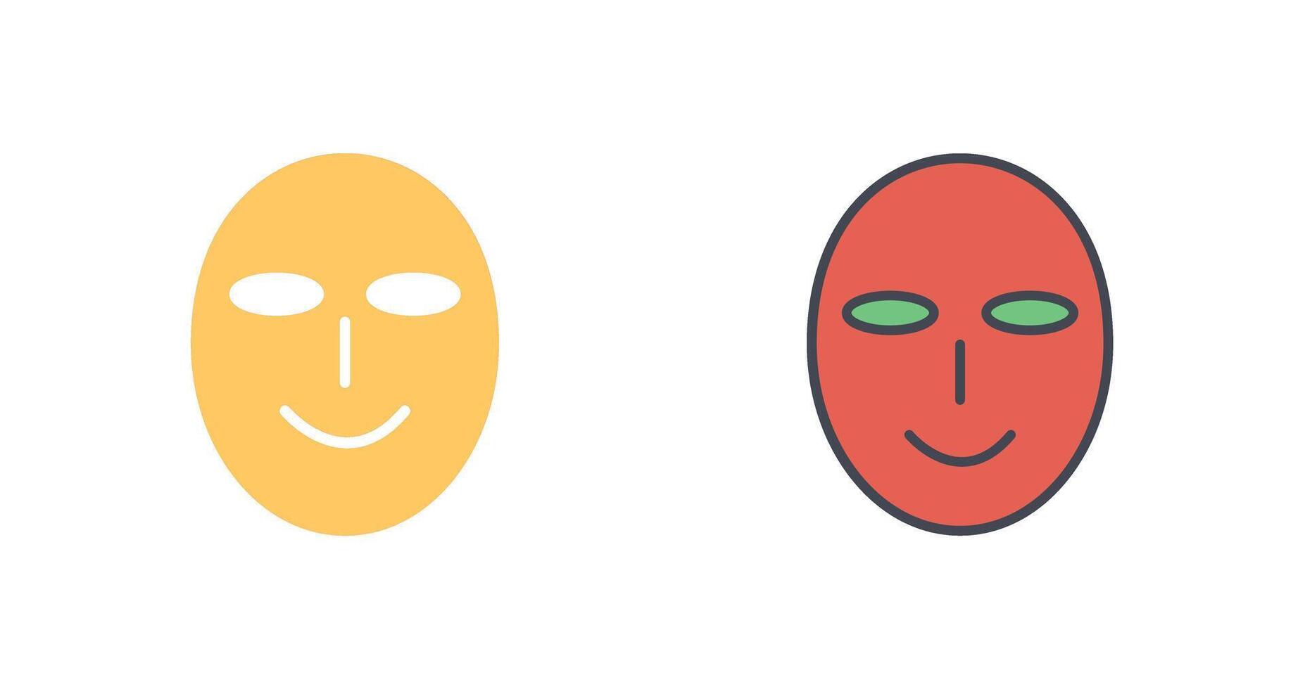 Ancient Face Mask Icon Design vector