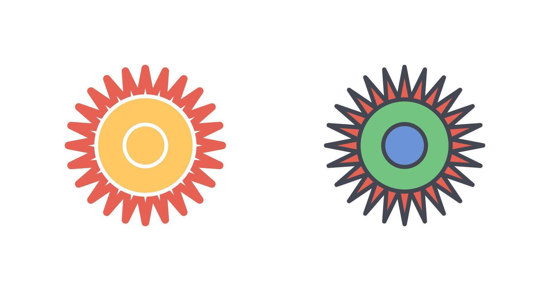 Optical Radiation Icon Design vector