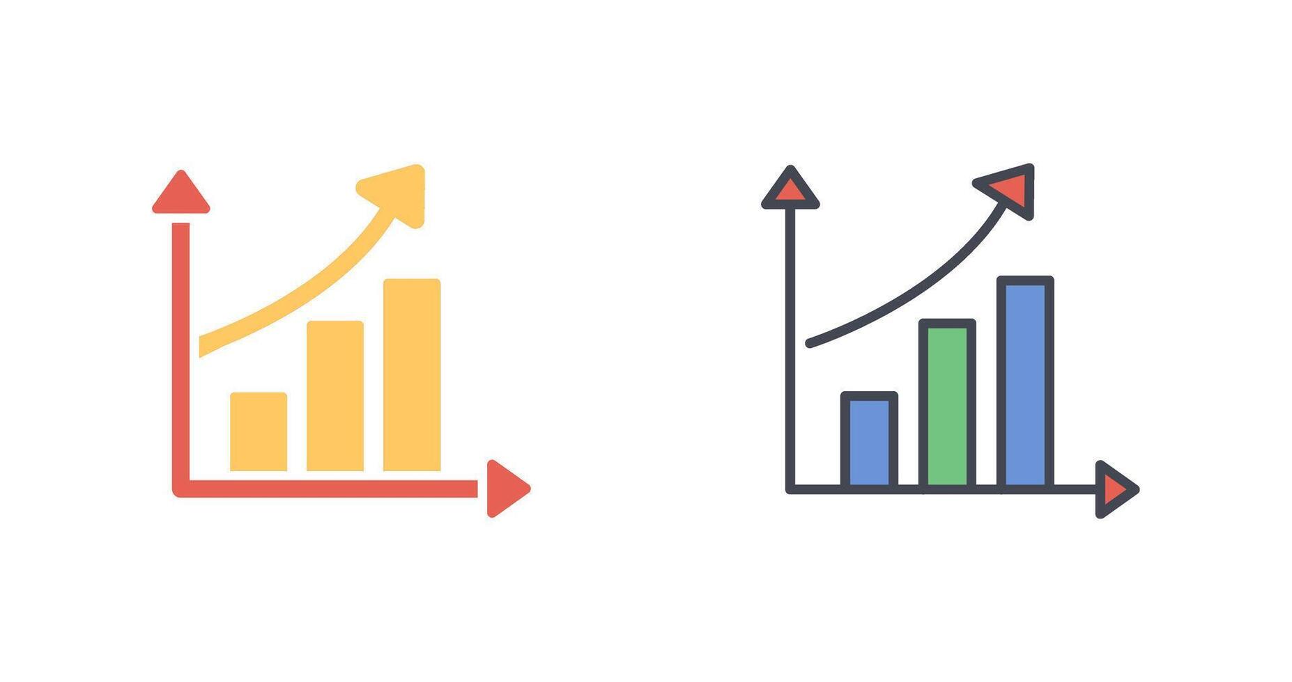 Rising Statistics Icon Design vector