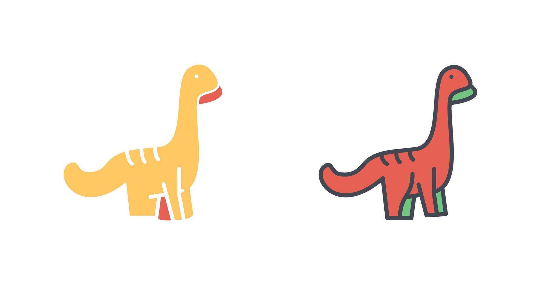 Dinosaur Icon Design vector