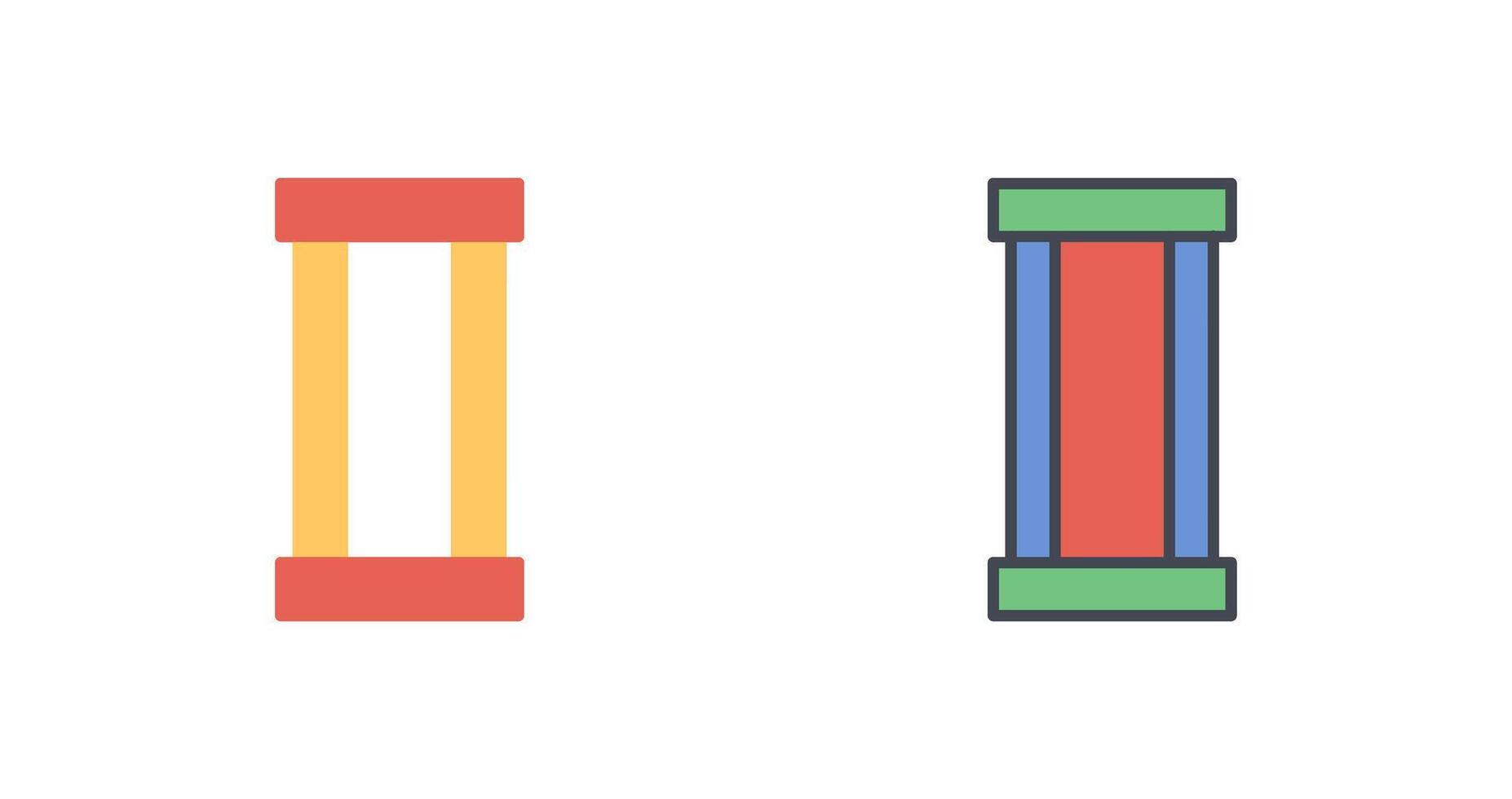 Column Icon Design vector
