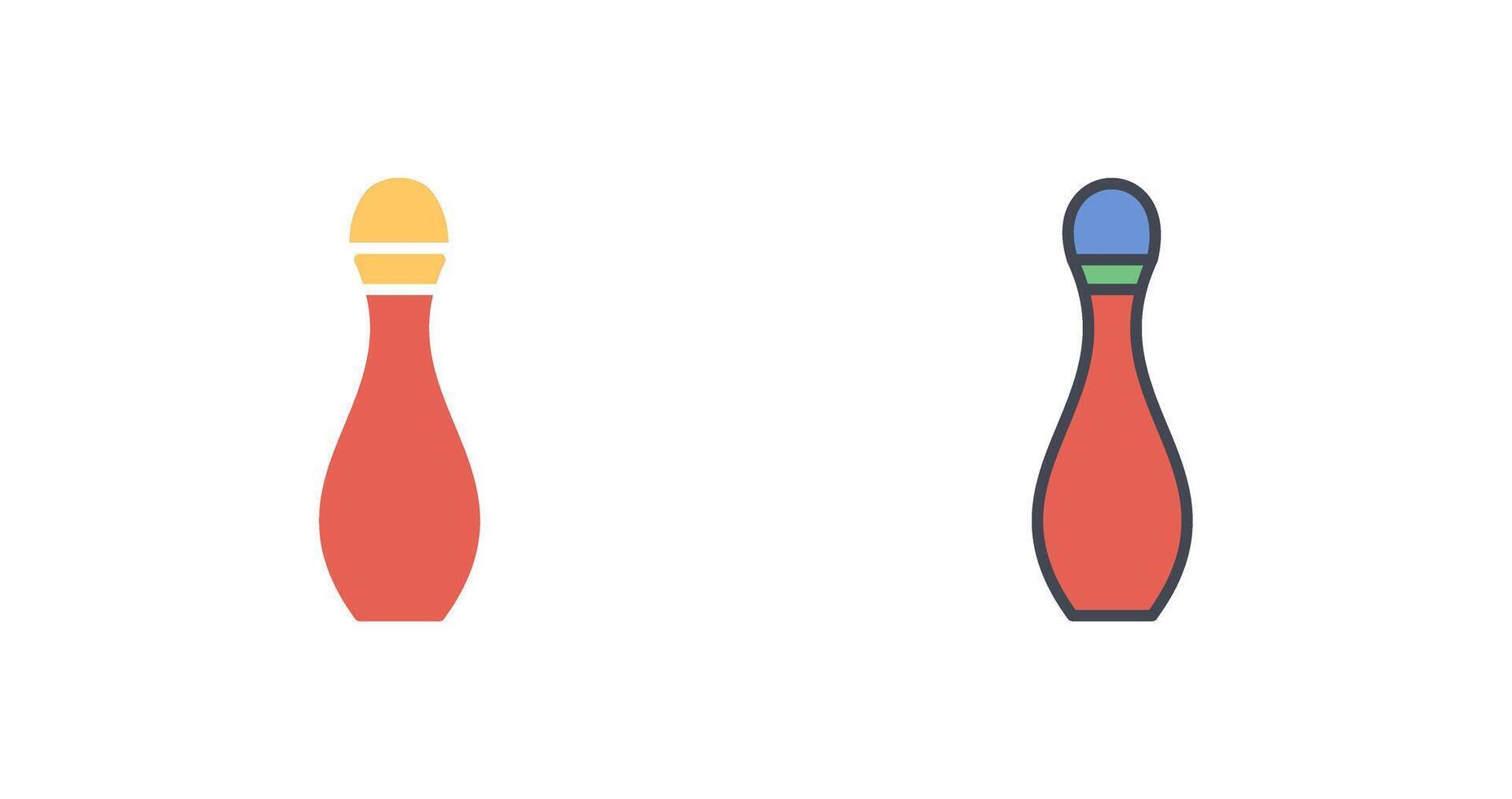 Bowling Pin Icon Design vector