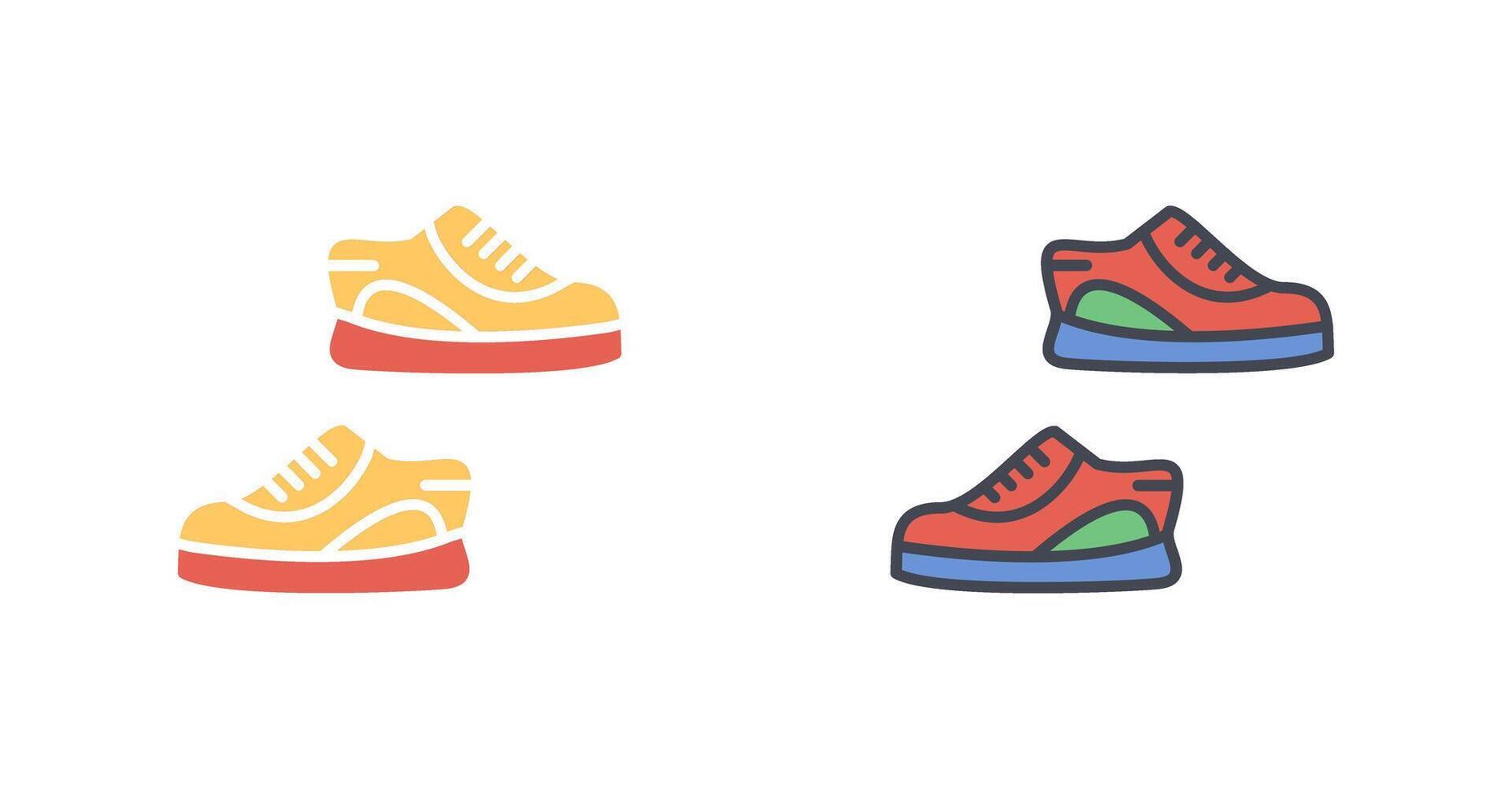 zapatillas icono diseño vector