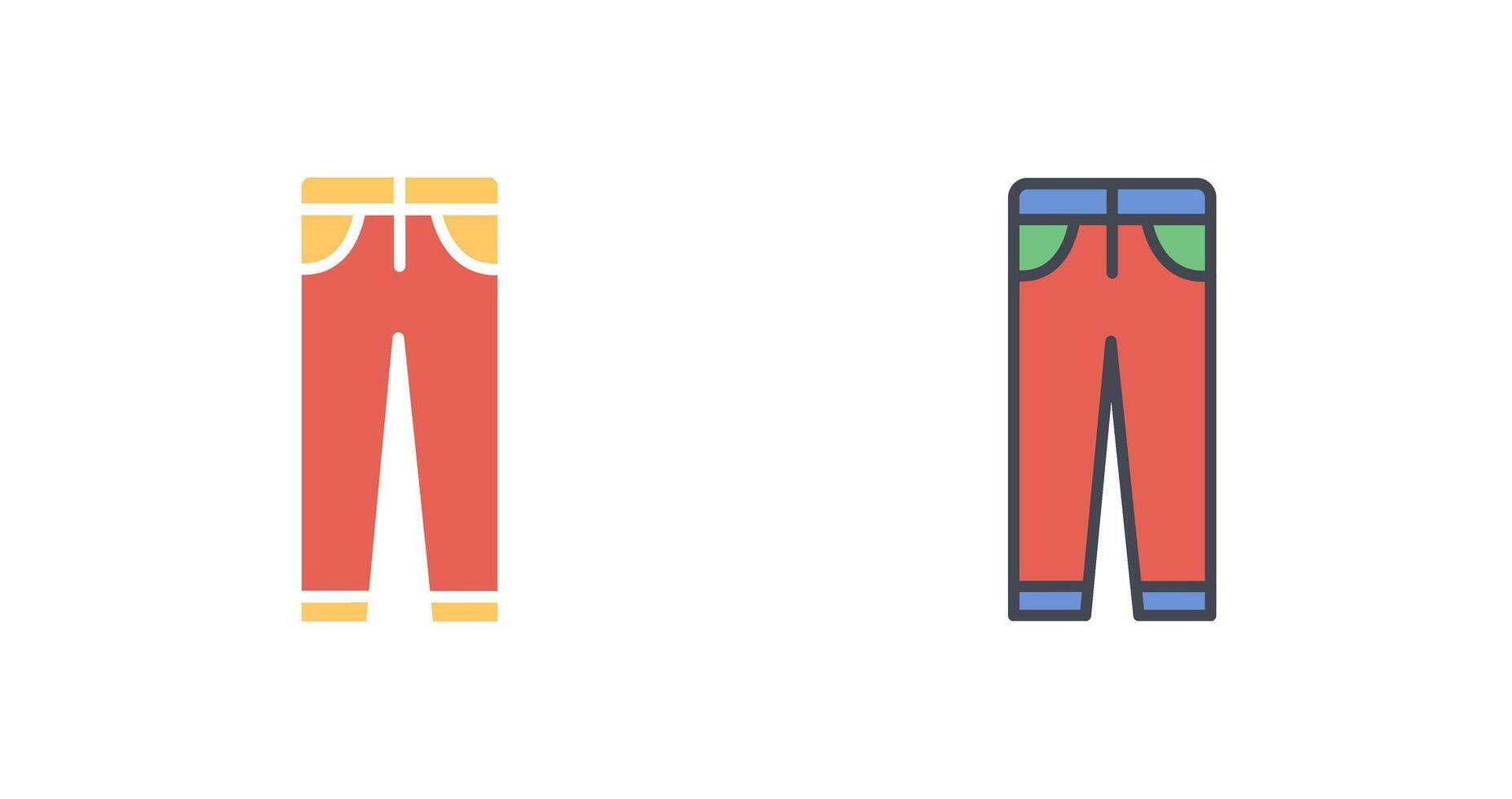 Trousers Icon Design vector