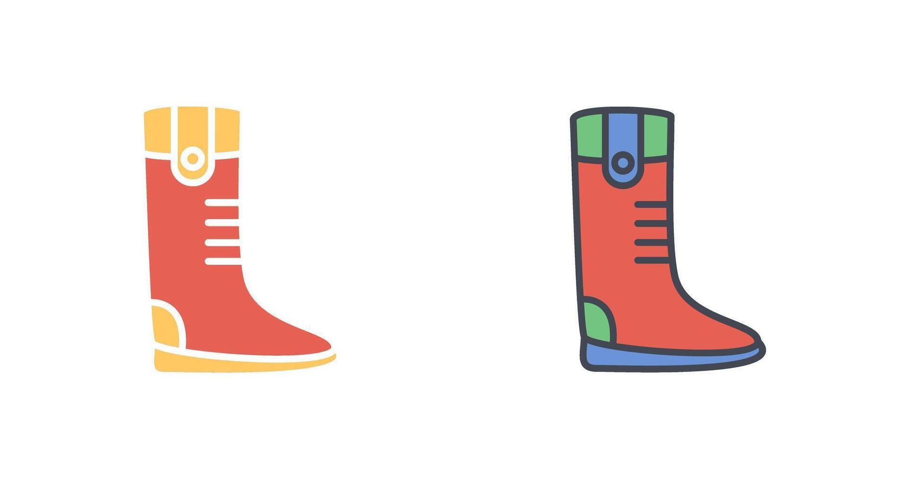 largo botas icono diseño vector