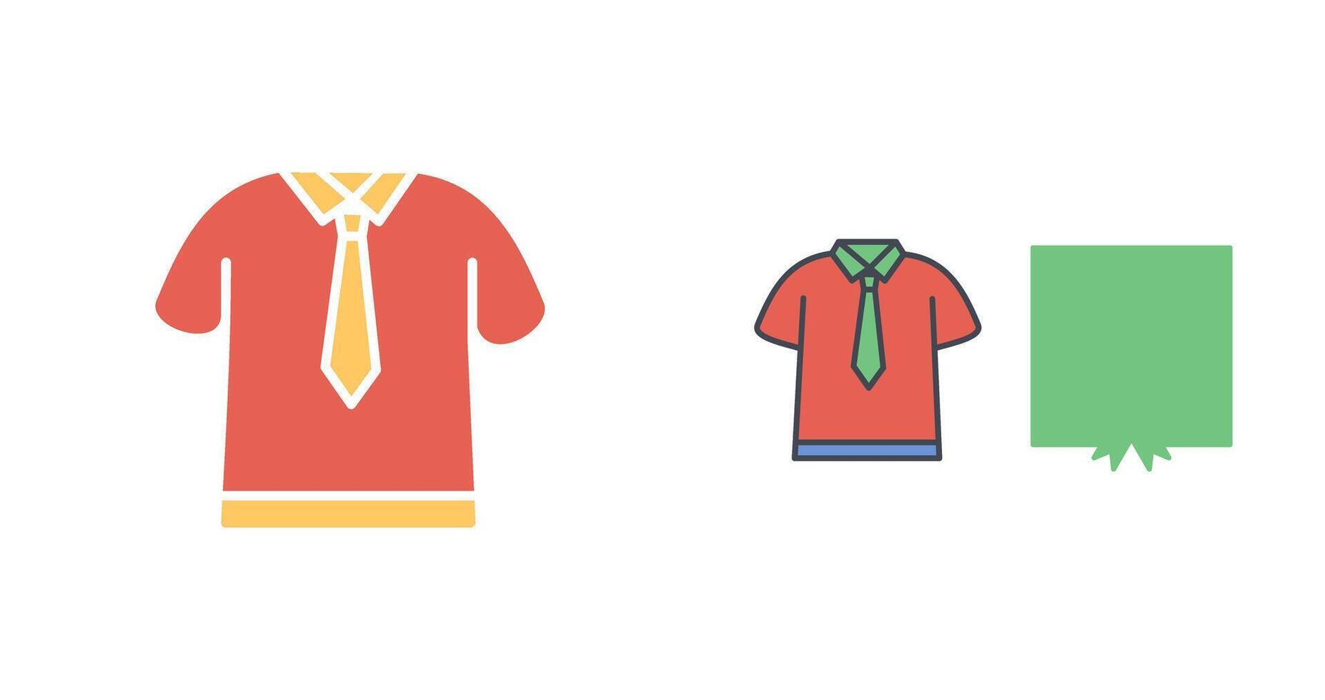 Shirt and Tie Icon Design vector