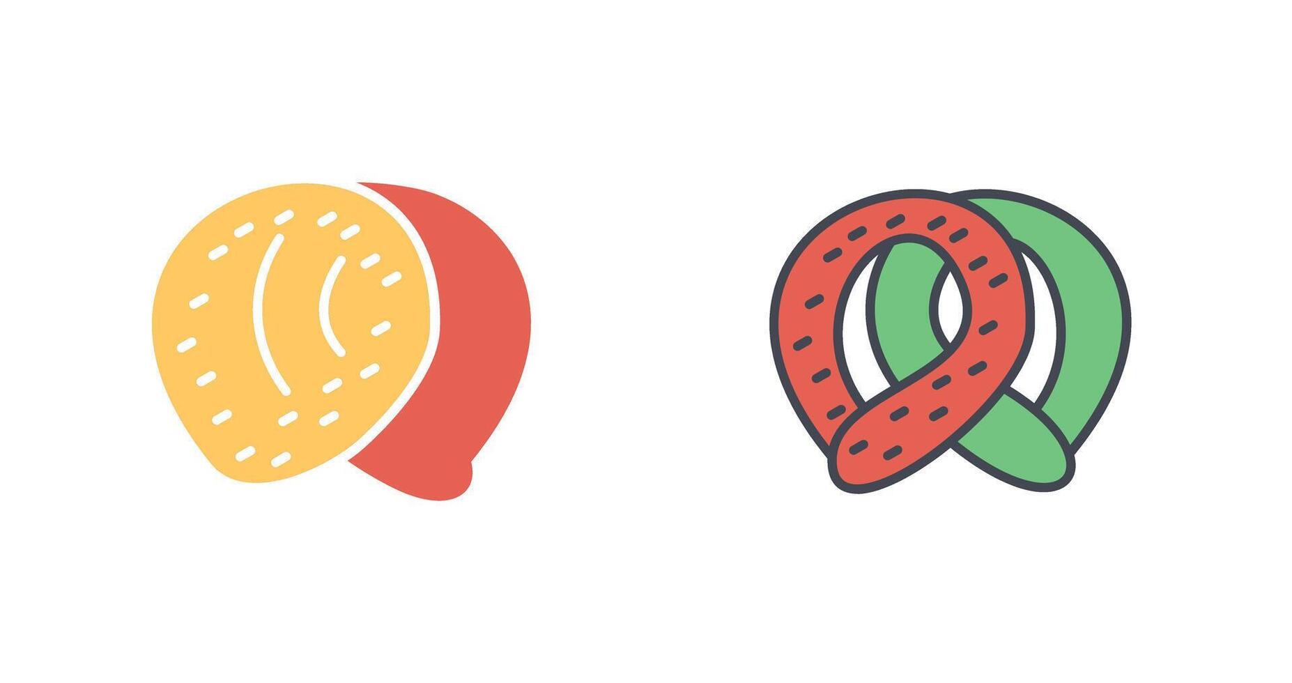 Pretzel Icon Design vector