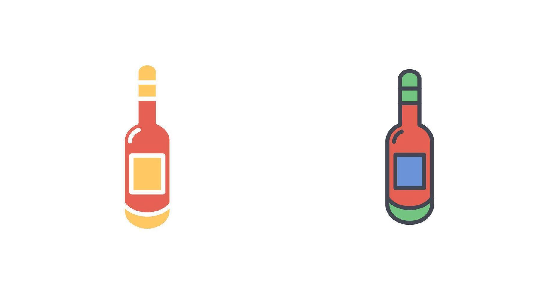 Beer Bottle II Icon Design vector