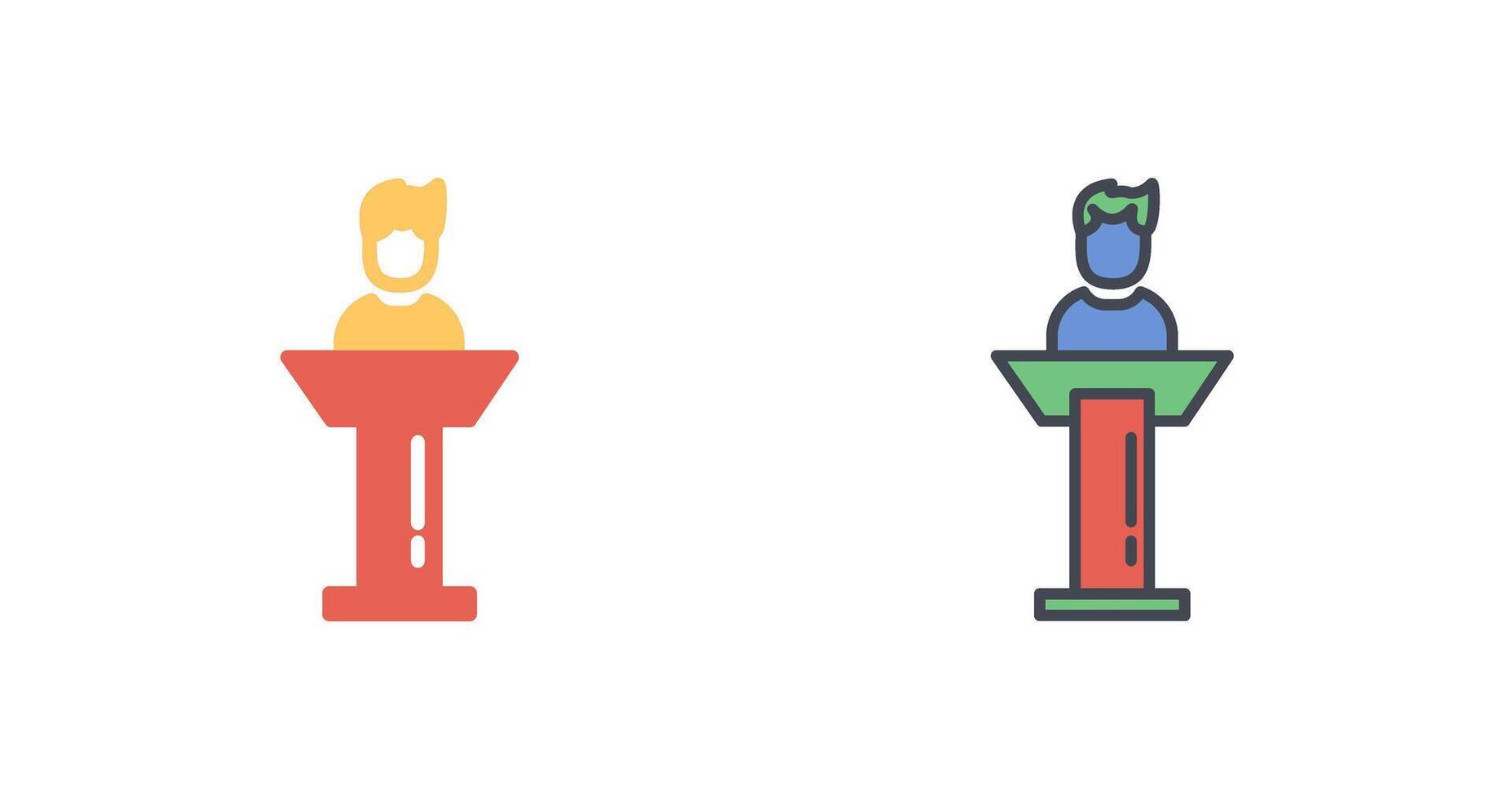 Elected Candidate Icon Design vector