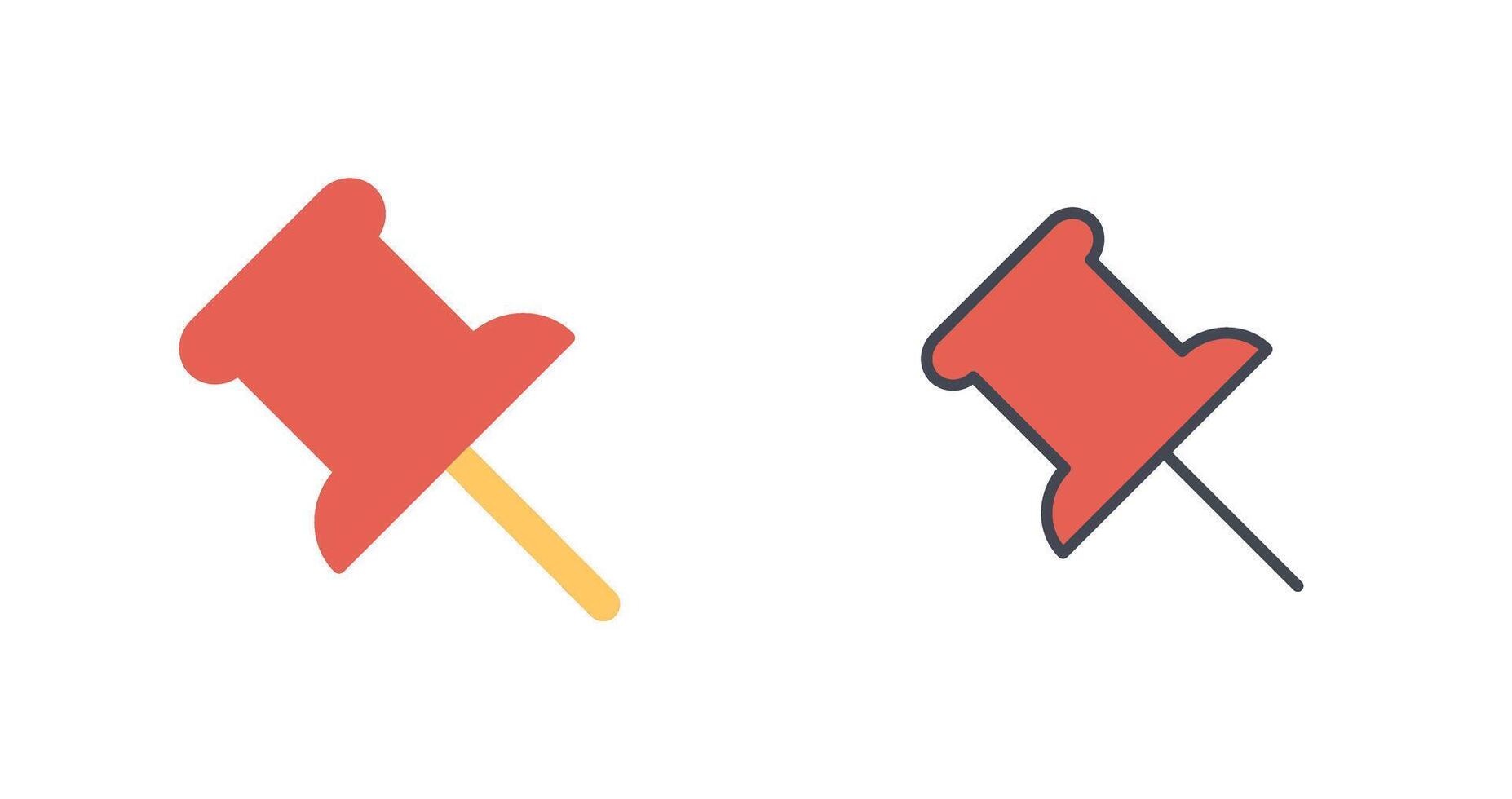 Push Pin Icon Design vector