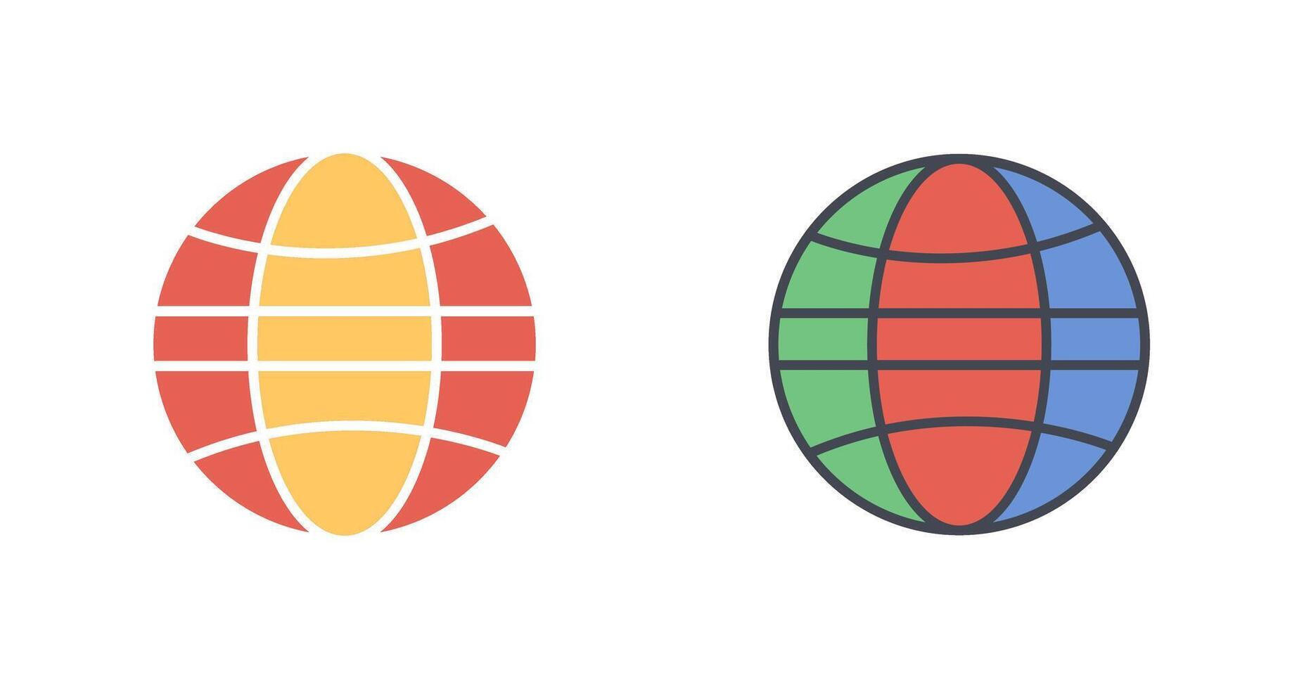 Globe Icon Design vector