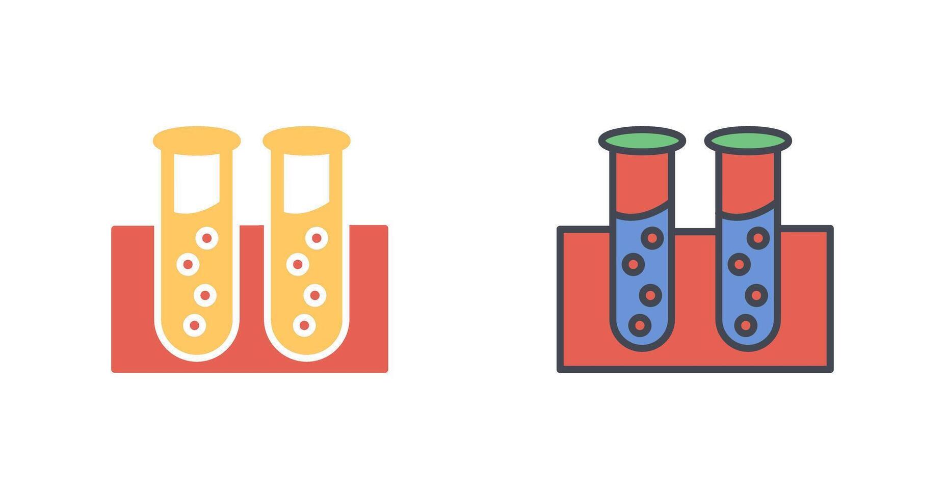 Test Tube Icon Design vector