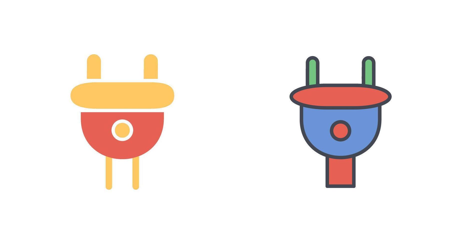 Plug I Icon Design vector