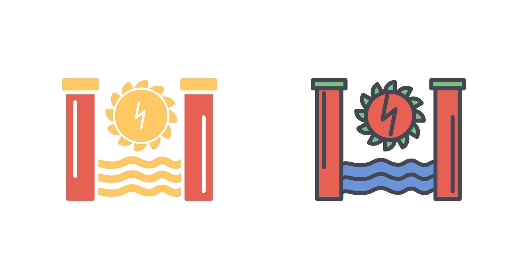 Hydro Power Icon Design vector
