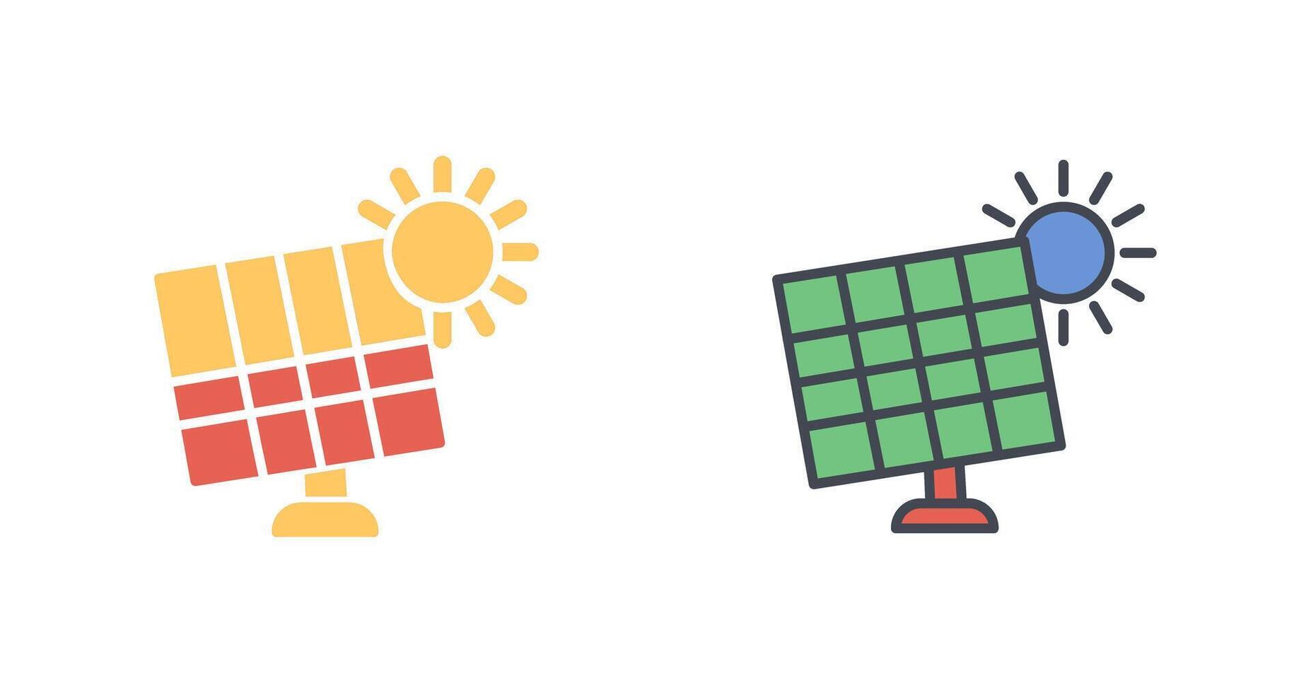 Solar Panel Icon Design vector