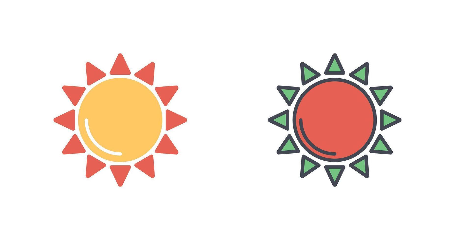 Sun Icon Design vector