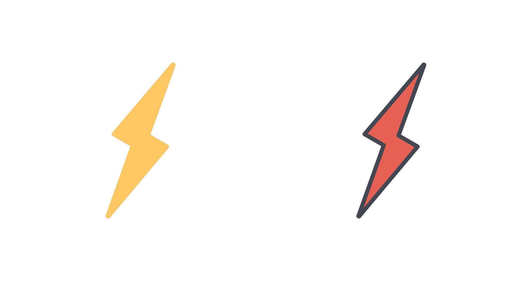 Lightning II Icon Design vector
