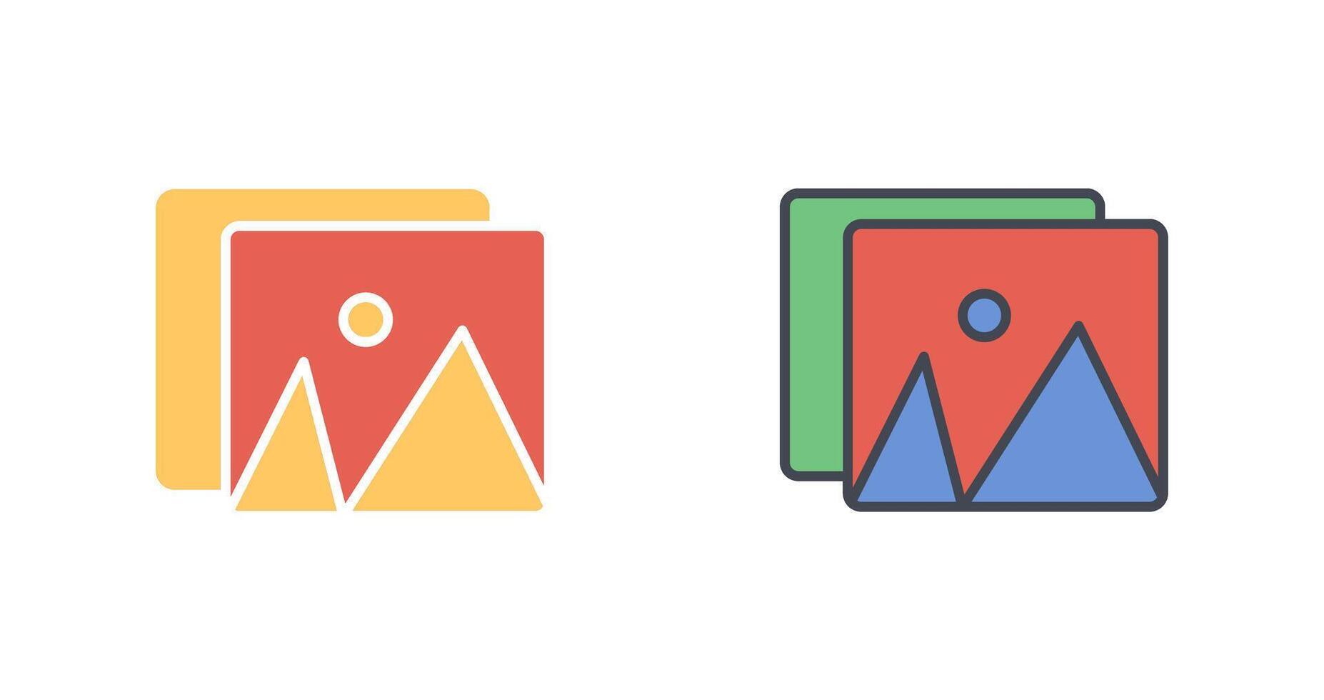 Pictures Icon Design vector