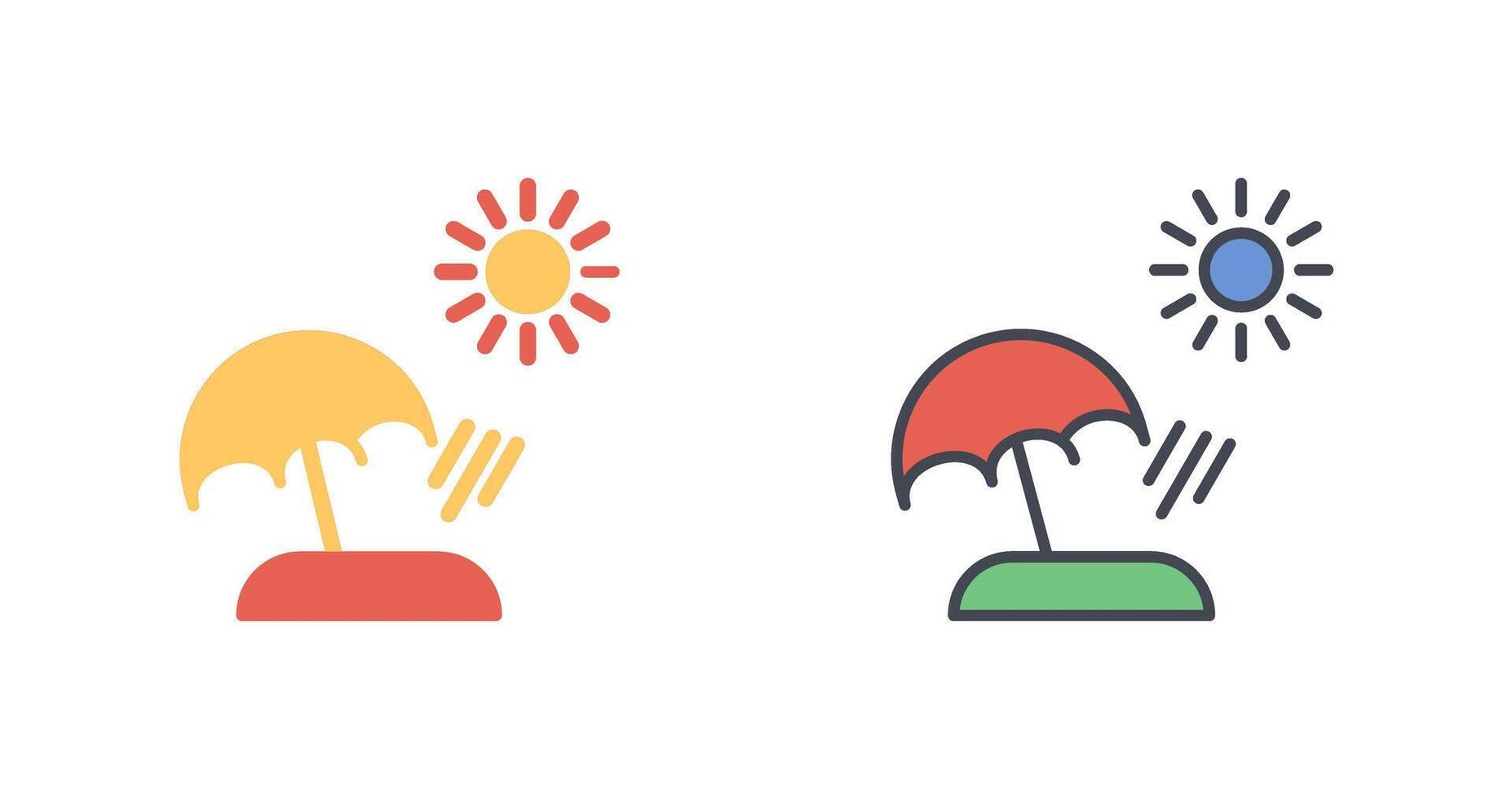 Beach Icon Design vector