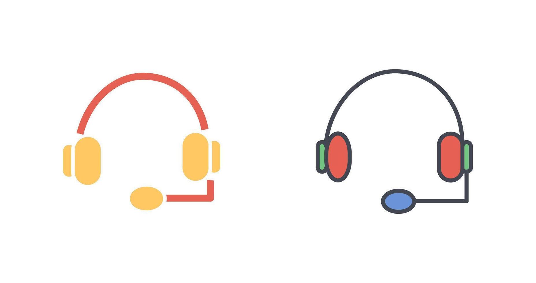 Headphones Icon Design vector