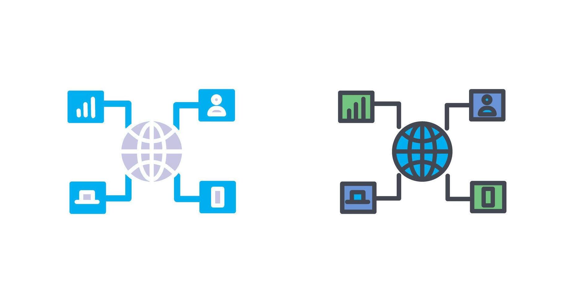 Online Marketing Icon Design vector
