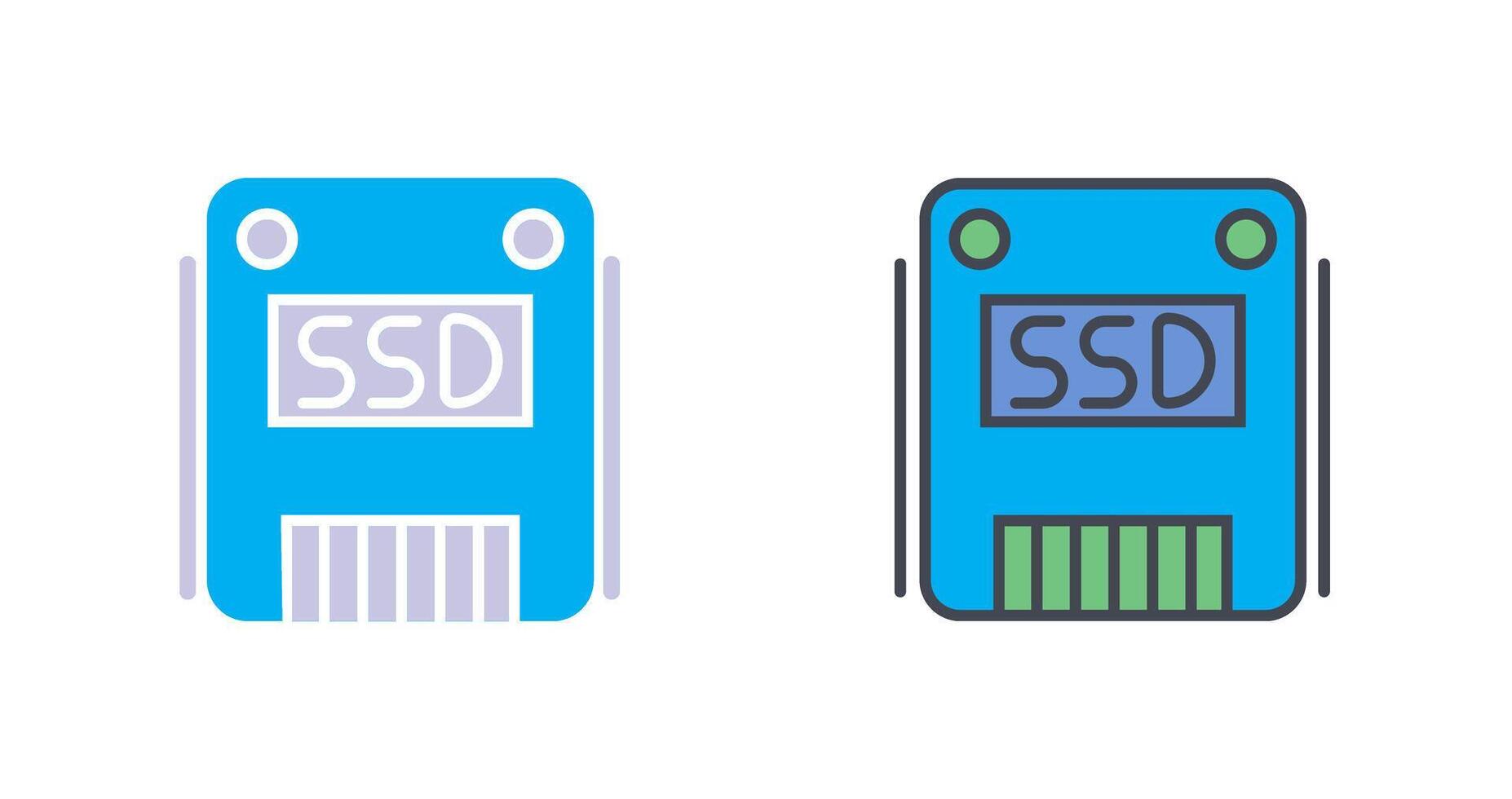 SSD Icon Design vector