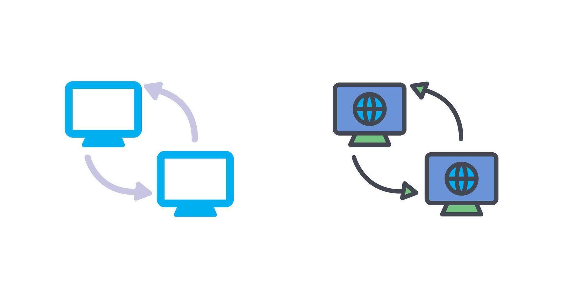 sincronización icono diseño vector