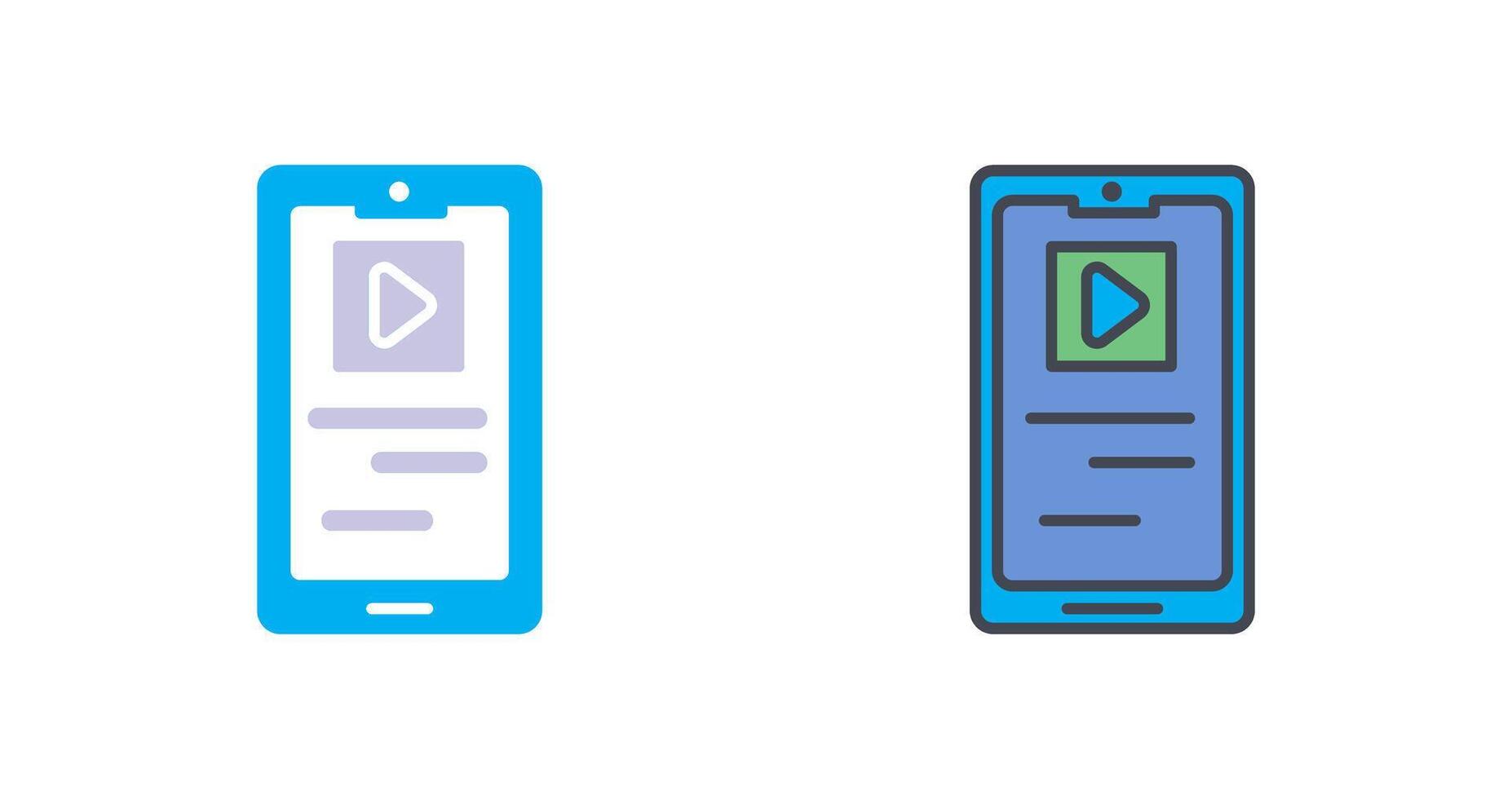 Mobile Applications Icon Design vector