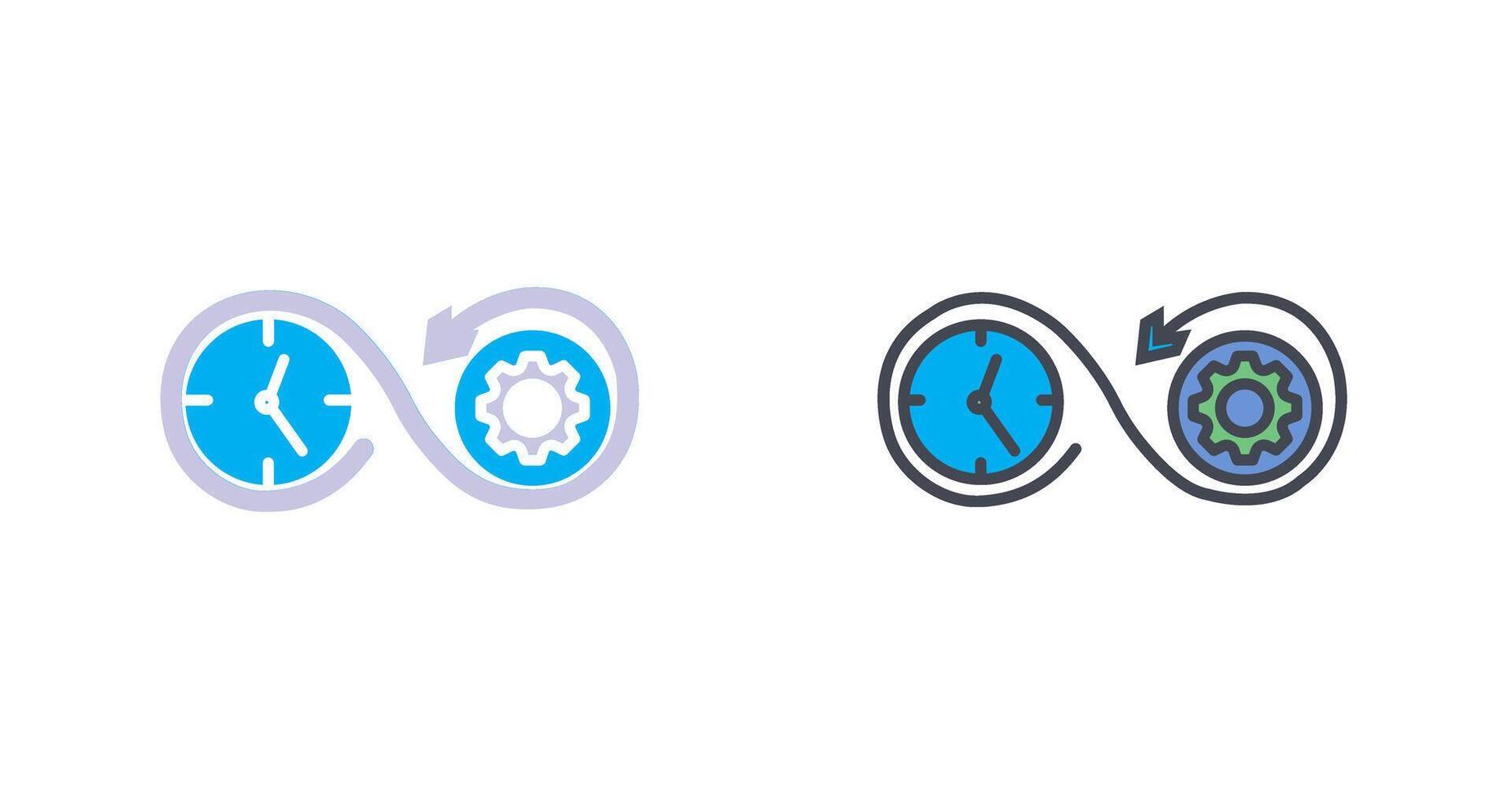 Time Optimization Icon Design vector