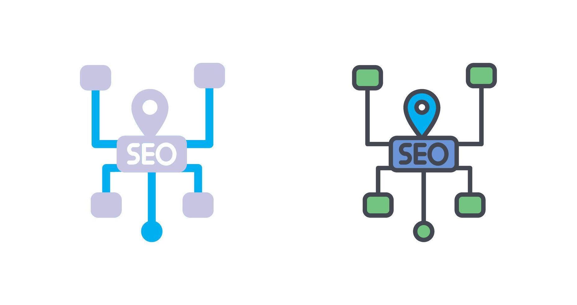 SEO Structure Icon Design vector