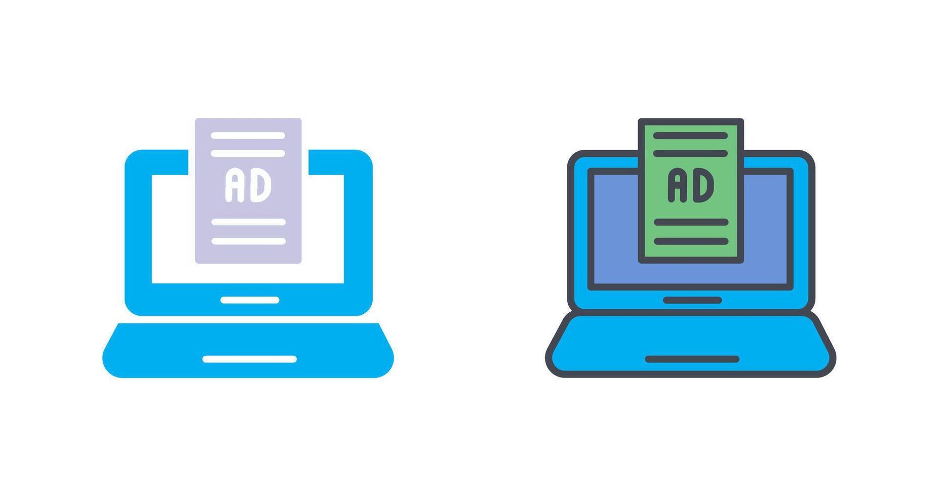 Internet Ads Icon Design vector