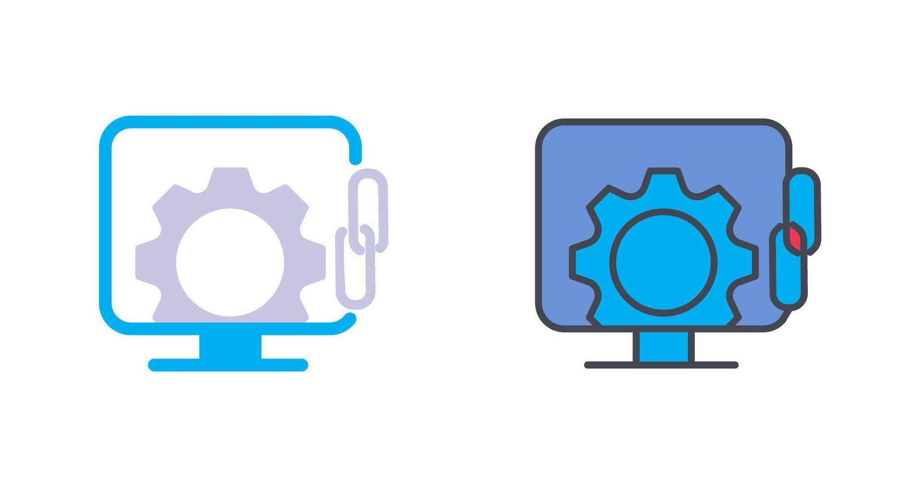 Link Optimization Icon Design vector