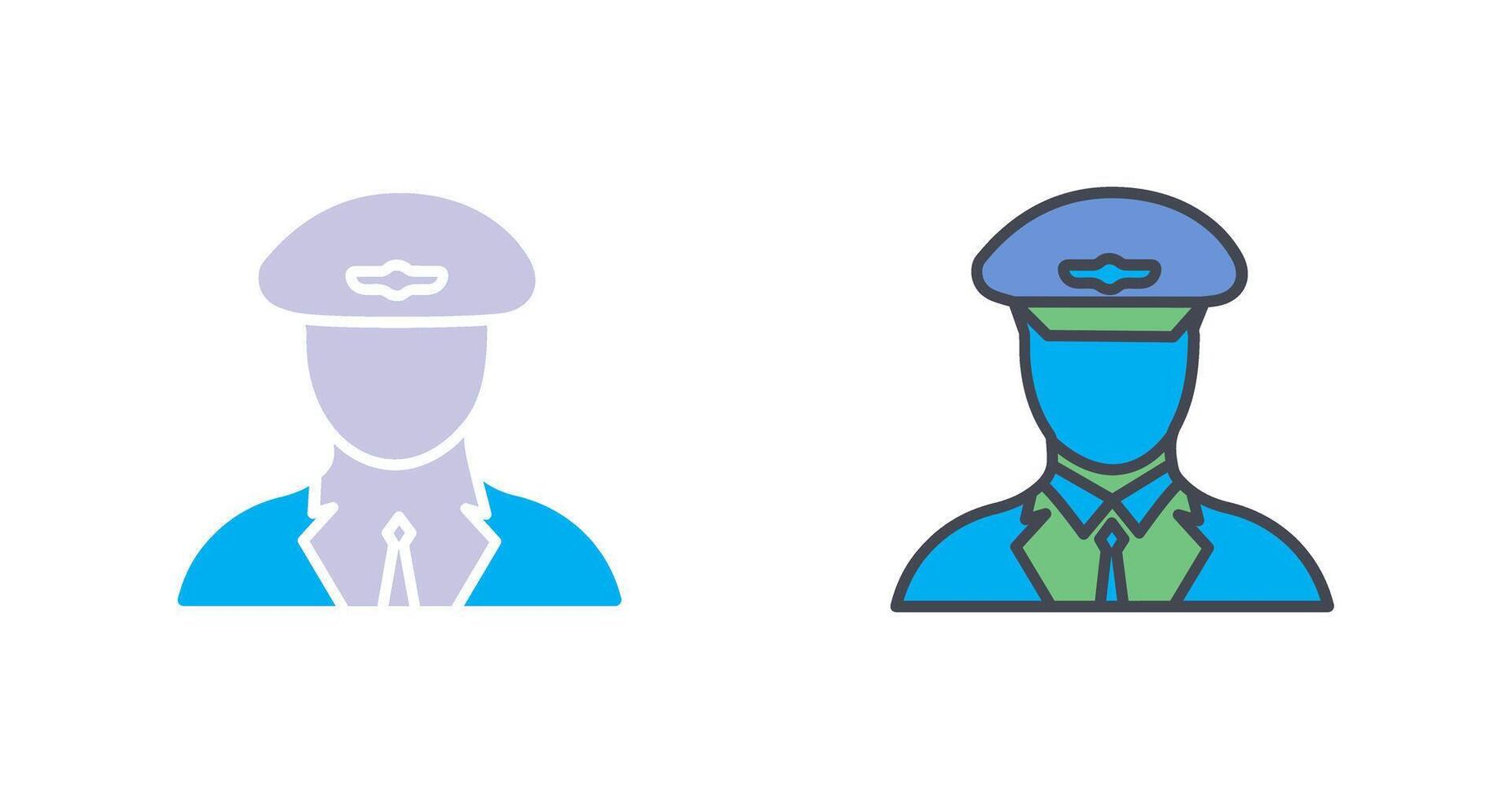 Flight Captain Icon Design vector