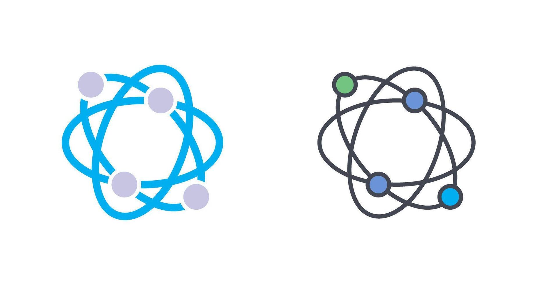 Atomic Structure Icon Design vector