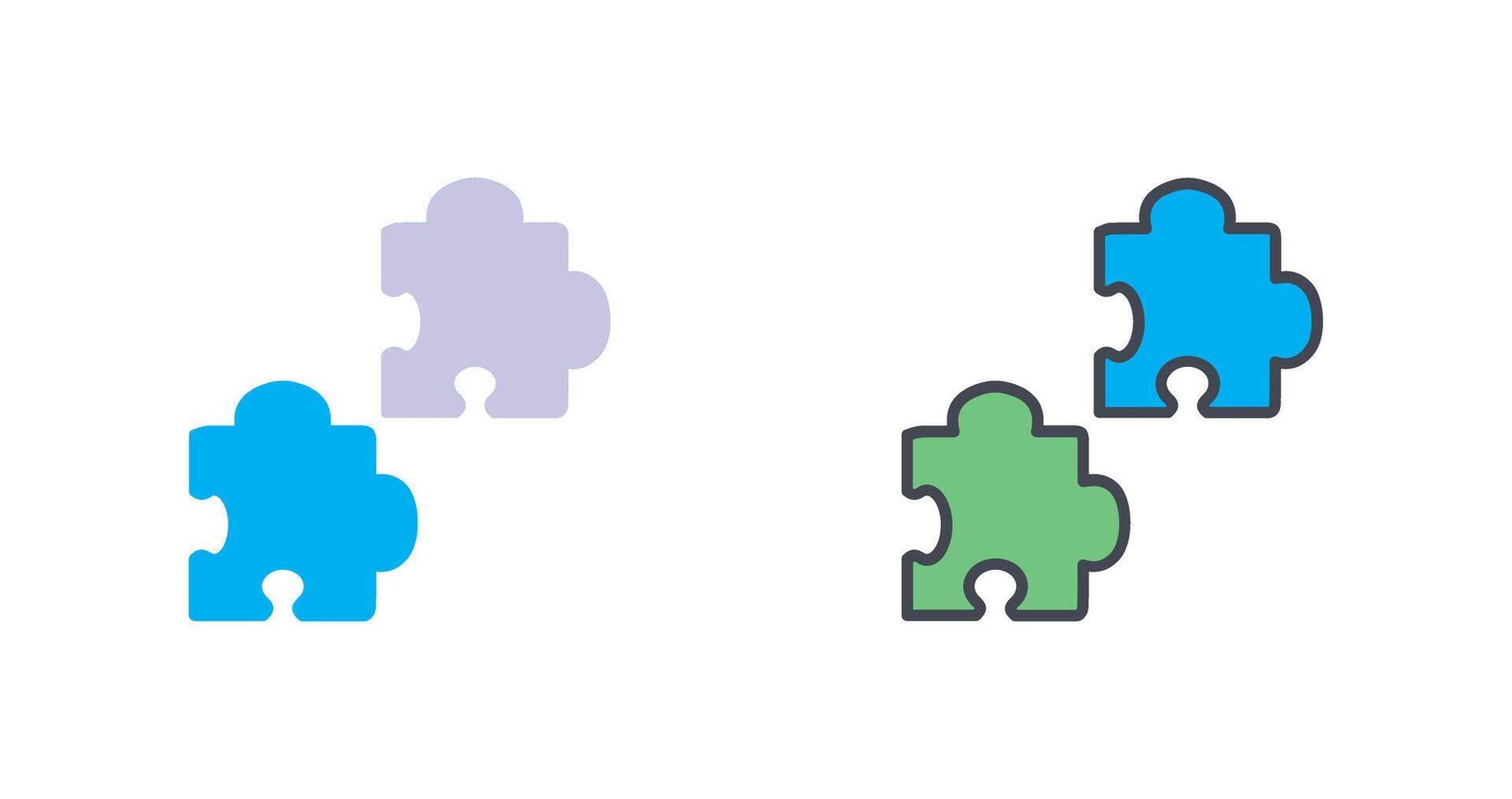 Puzzle Icon Design vector