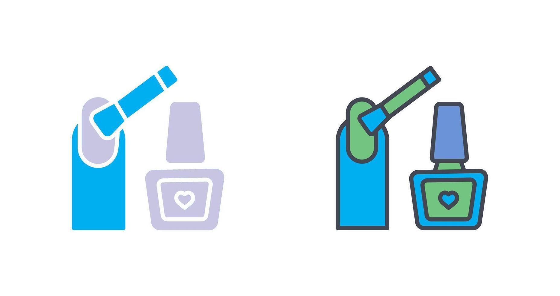 Nailpolish Icon Design vector