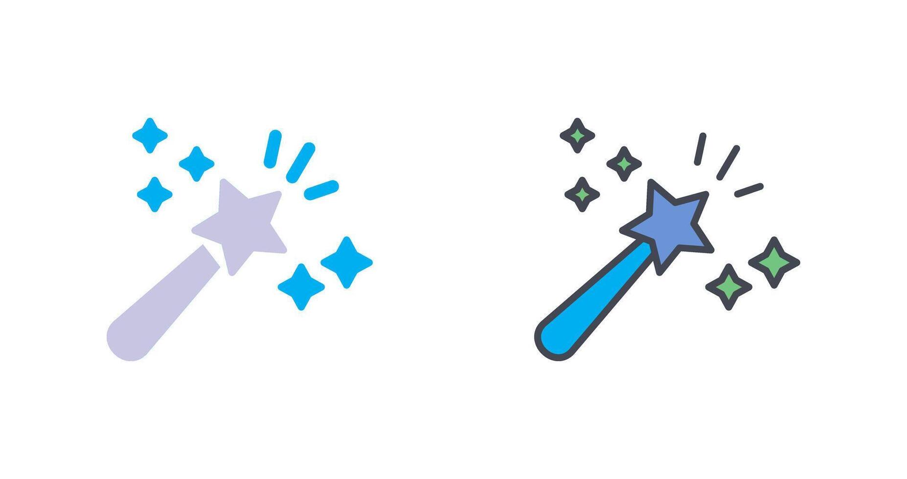 Magic Wand Icon Design vector