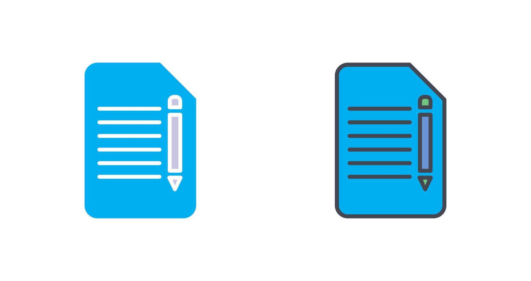 Edit Document Icon Design vector