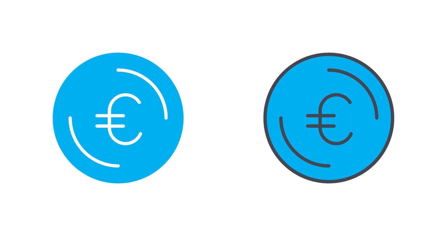 Euro Symbol Icon Design vector