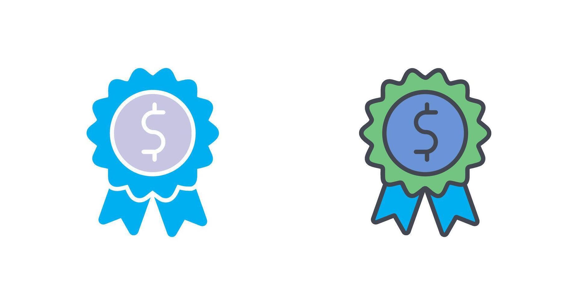 Dollar Badge Icon Design vector