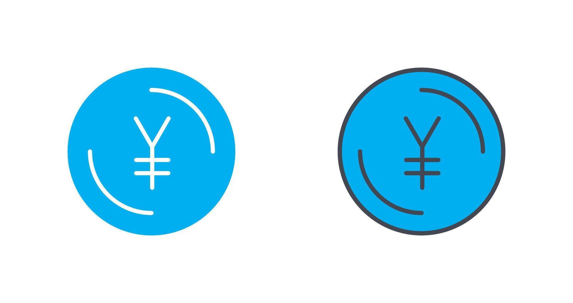 Yen Symbol Icon Design vector