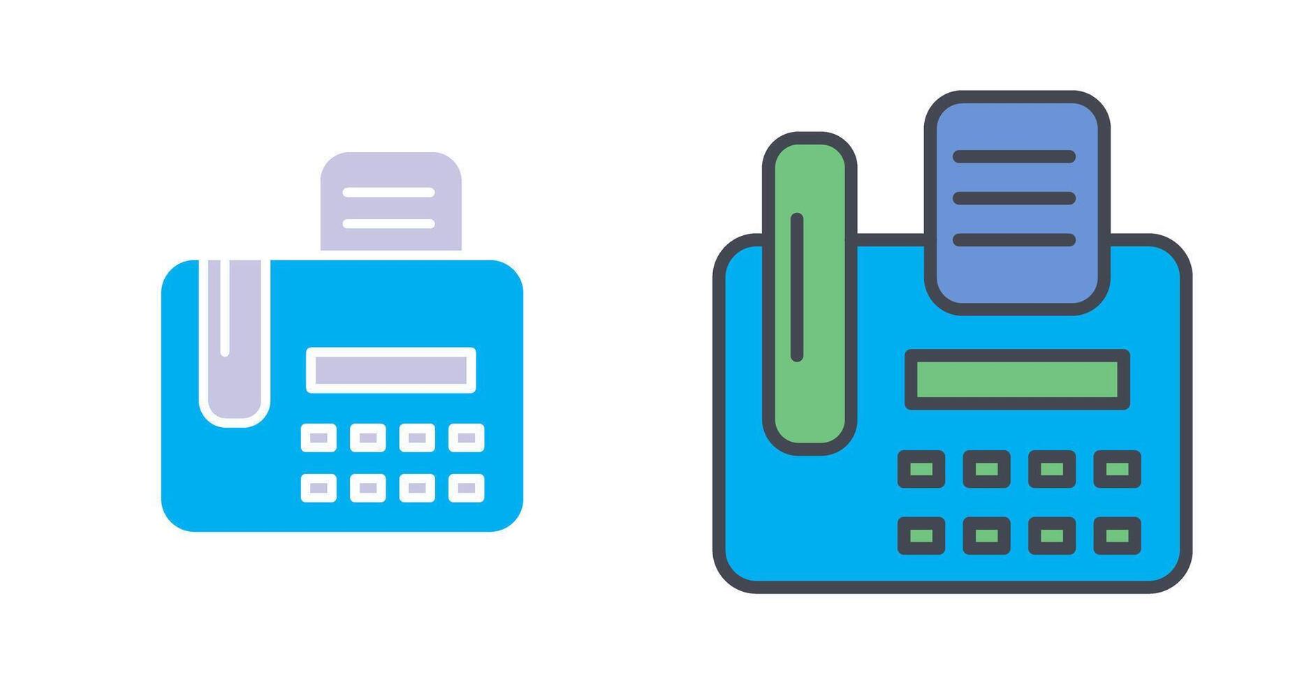 Fax Machine Icon Design vector